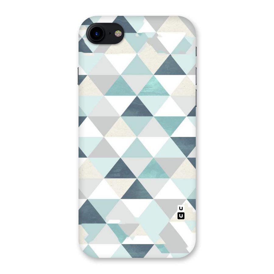 Green And Grey Pattern Back Case for iPhone SE 2020