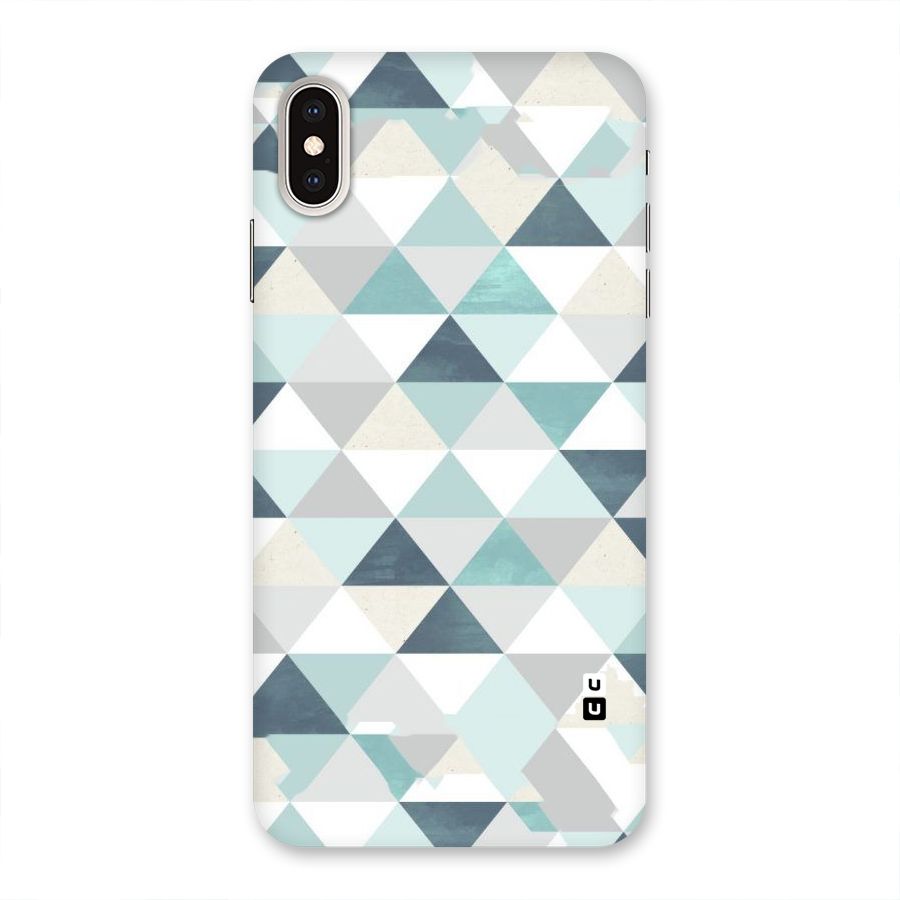 Green And Grey Pattern Back Case for iPhone XS Max