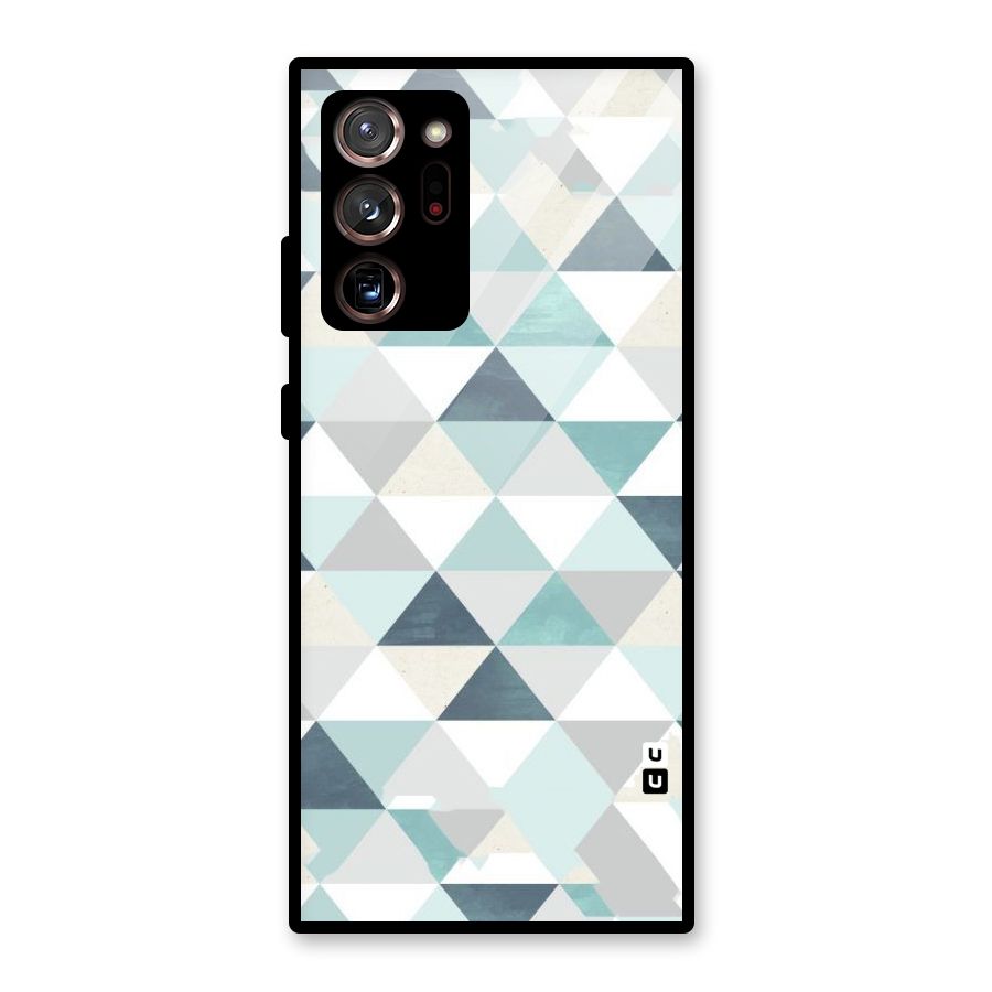 Green And Grey Pattern Glass Back Case for Galaxy Note 20 Ultra