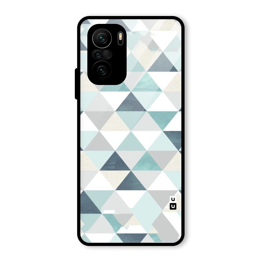 Green And Grey Pattern Glass Back Case for Mi 11x