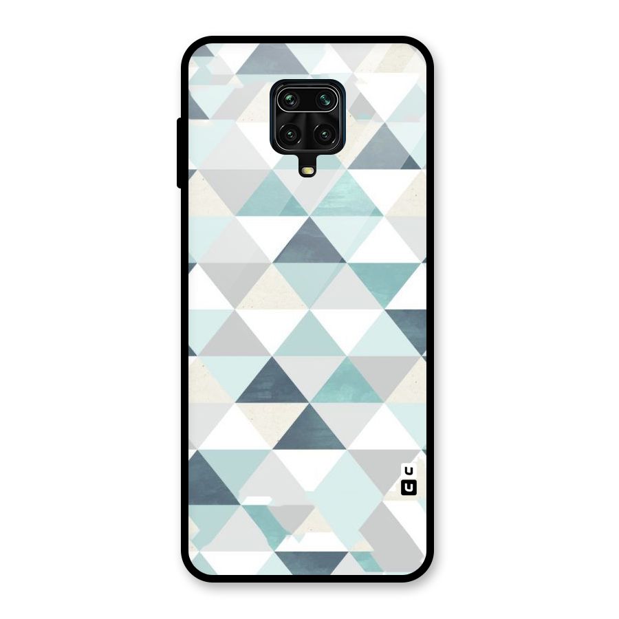 Green And Grey Pattern Glass Back Case for Poco M2 Pro