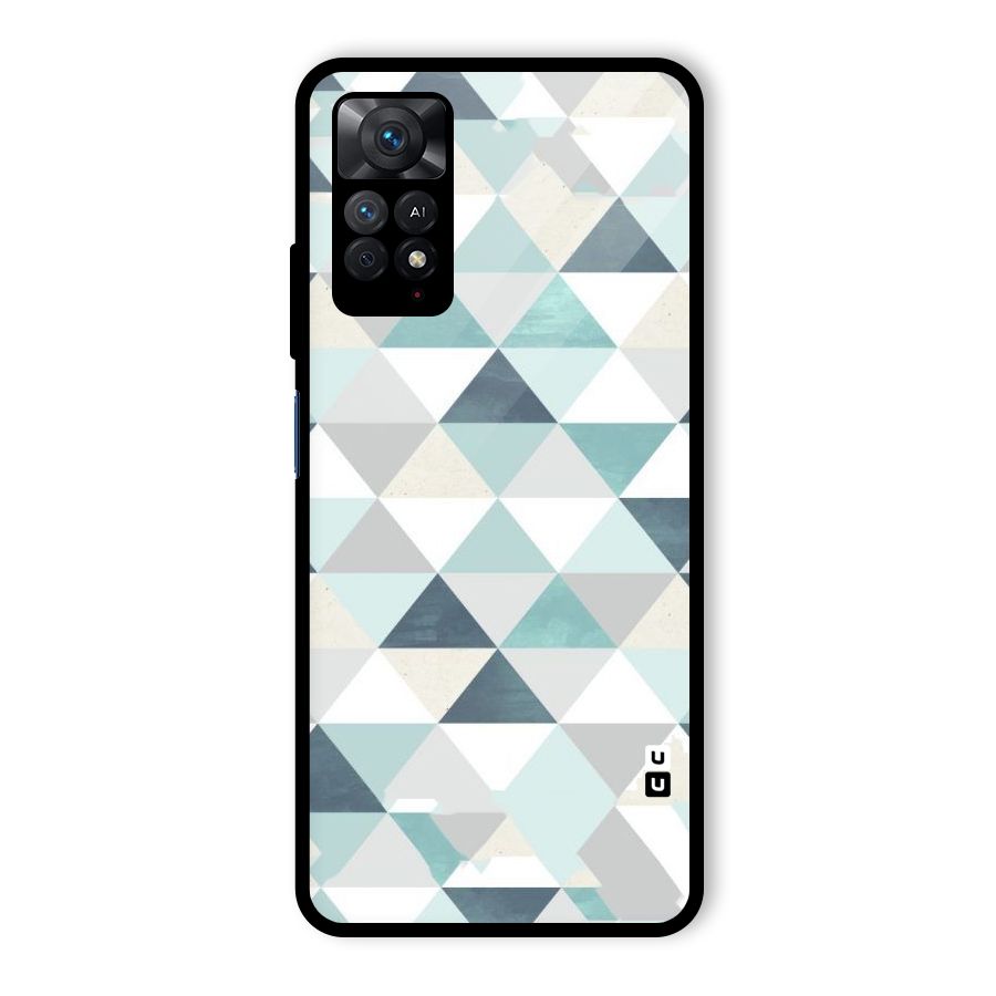 Green And Grey Pattern Glass Back Case for Redmi Note 11 Pro Plus 5G