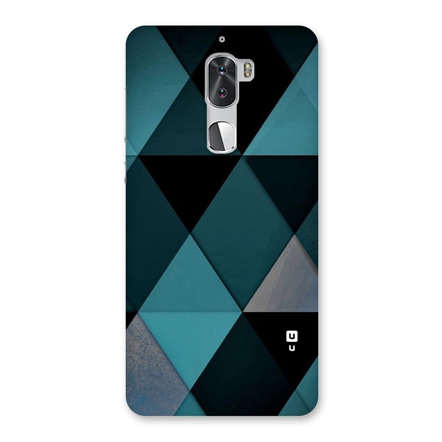 Green Black Shapes Back Case for Coolpad Cool 1