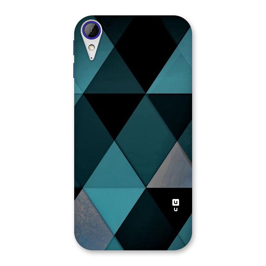 Green Black Shapes Back Case for Desire 830