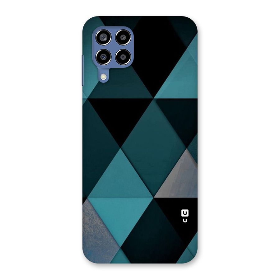 Green Black Shapes Back Case for Galaxy M53 5G