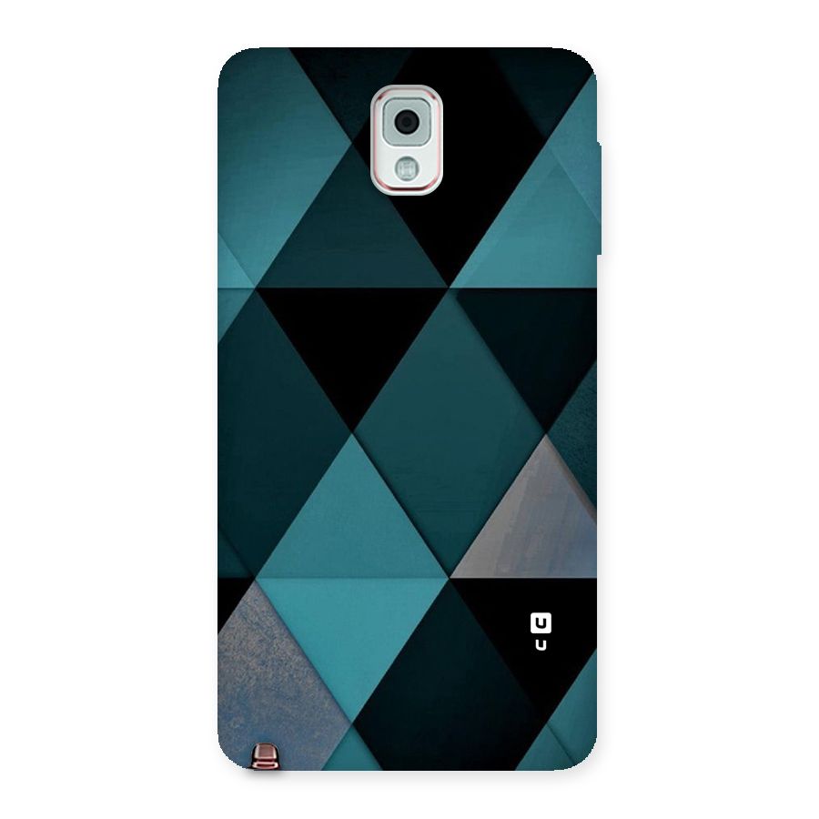 Green Black Shapes Back Case for Galaxy Note 3