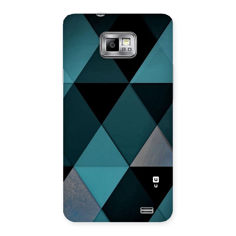 Green Black Shapes Back Case for Galaxy S2