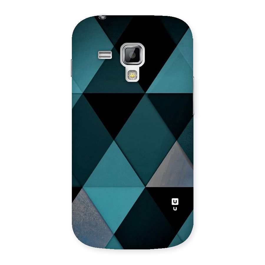 Green Black Shapes Back Case for Galaxy S Duos