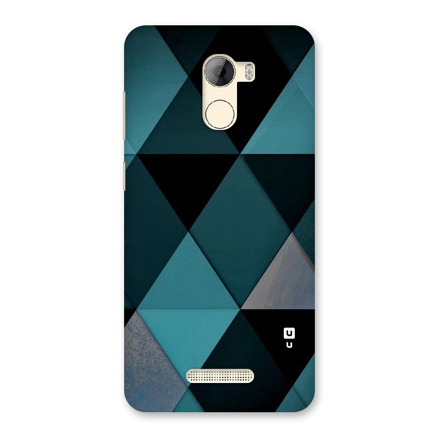 Green Black Shapes Back Case for Gionee A1 LIte