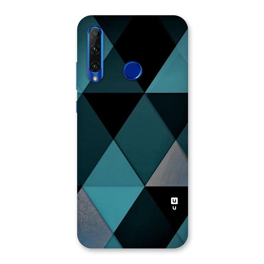 Green Black Shapes Back Case for Honor 20i
