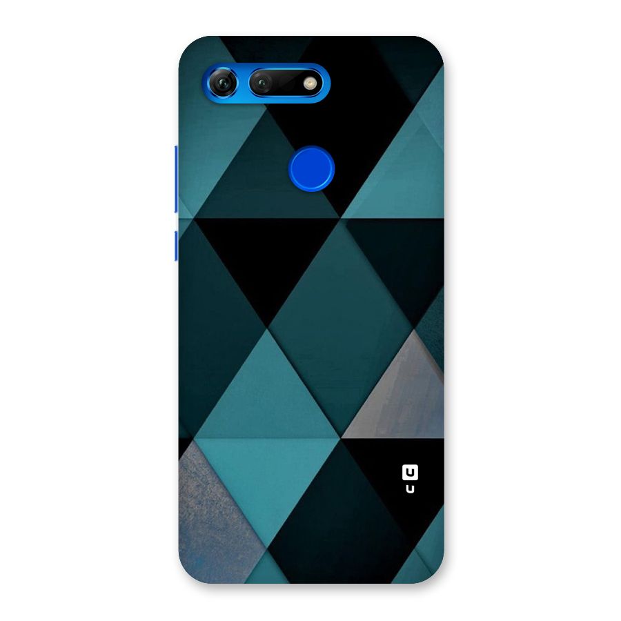 Green Black Shapes Back Case for Honor View 20