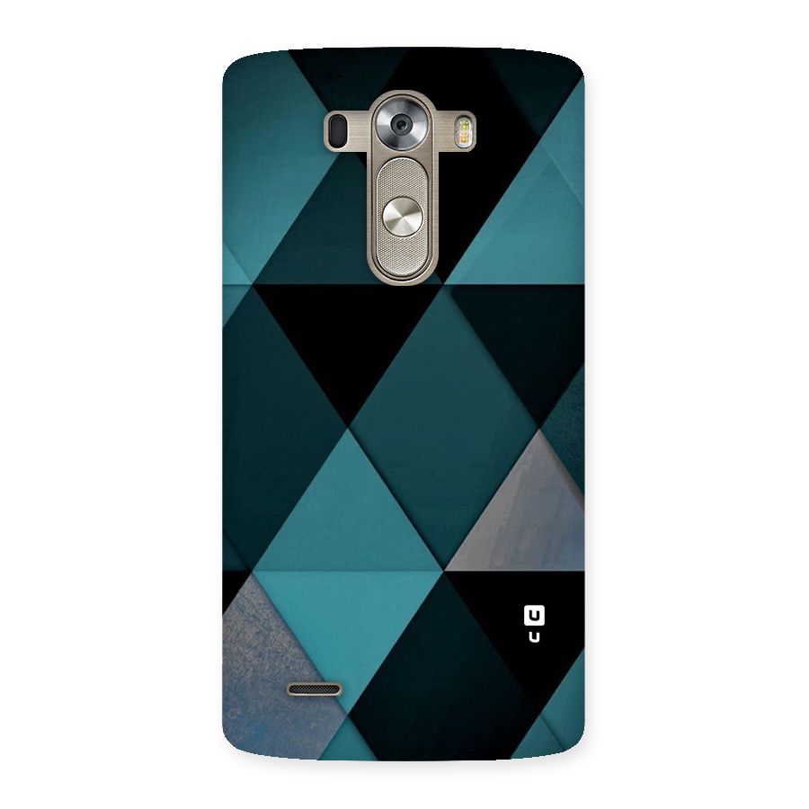 Green Black Shapes Back Case for LG G3