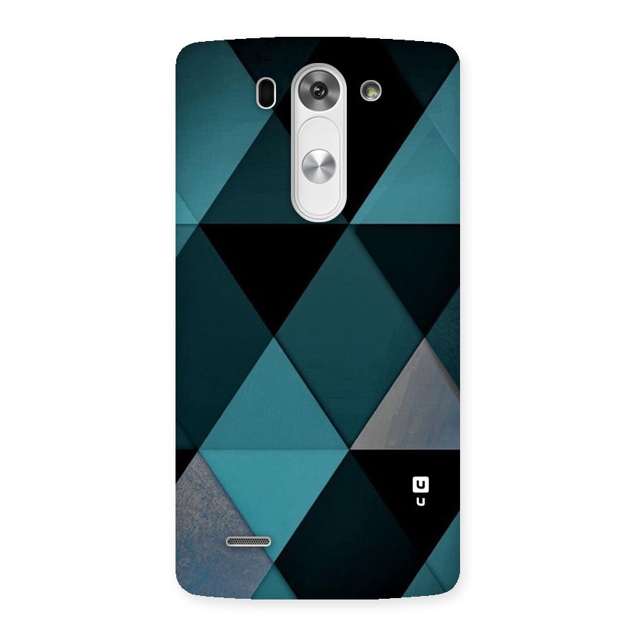 Green Black Shapes Back Case for LG G3 Mini