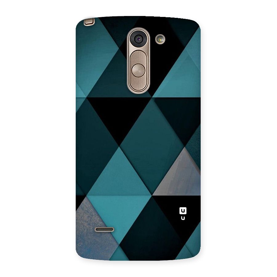 Green Black Shapes Back Case for LG G3 Stylus