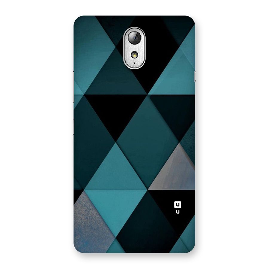 Green Black Shapes Back Case for Lenovo Vibe P1M
