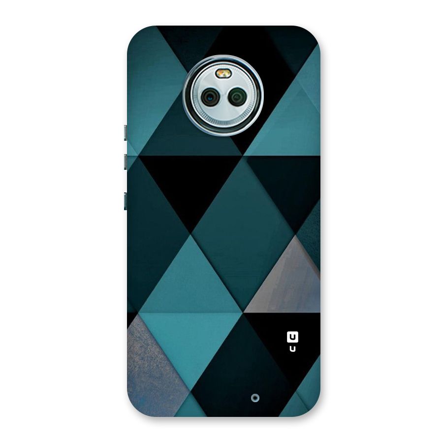 Green Black Shapes Back Case for Moto X4