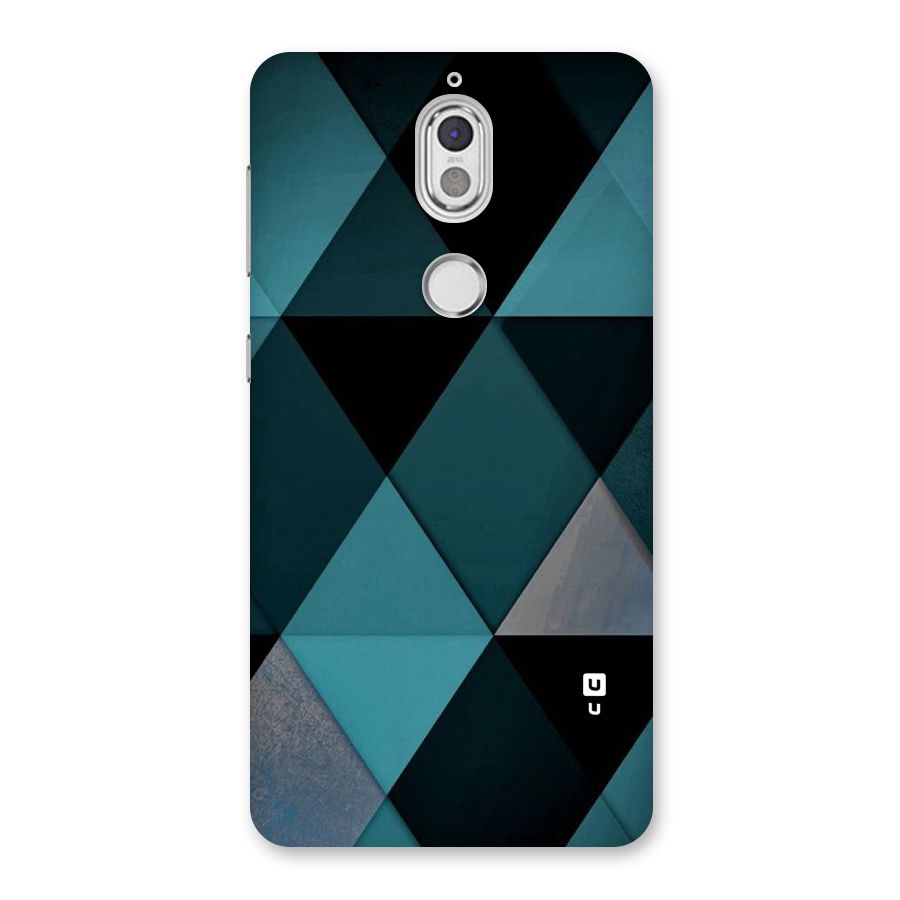 Green Black Shapes Back Case for Nokia 7
