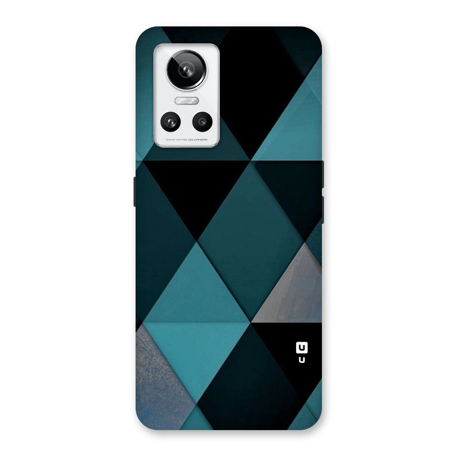 Green Black Shapes Back Case for Realme GT Neo 3