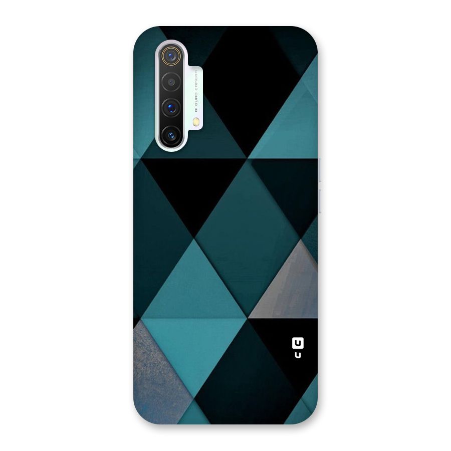 Green Black Shapes Back Case for Realme X3