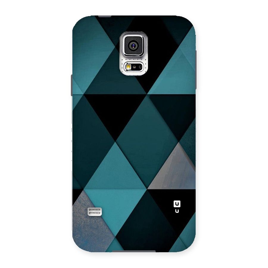Green Black Shapes Back Case for Samsung Galaxy S5