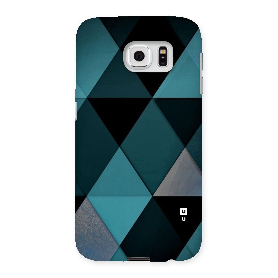Green Black Shapes Back Case for Samsung Galaxy S6