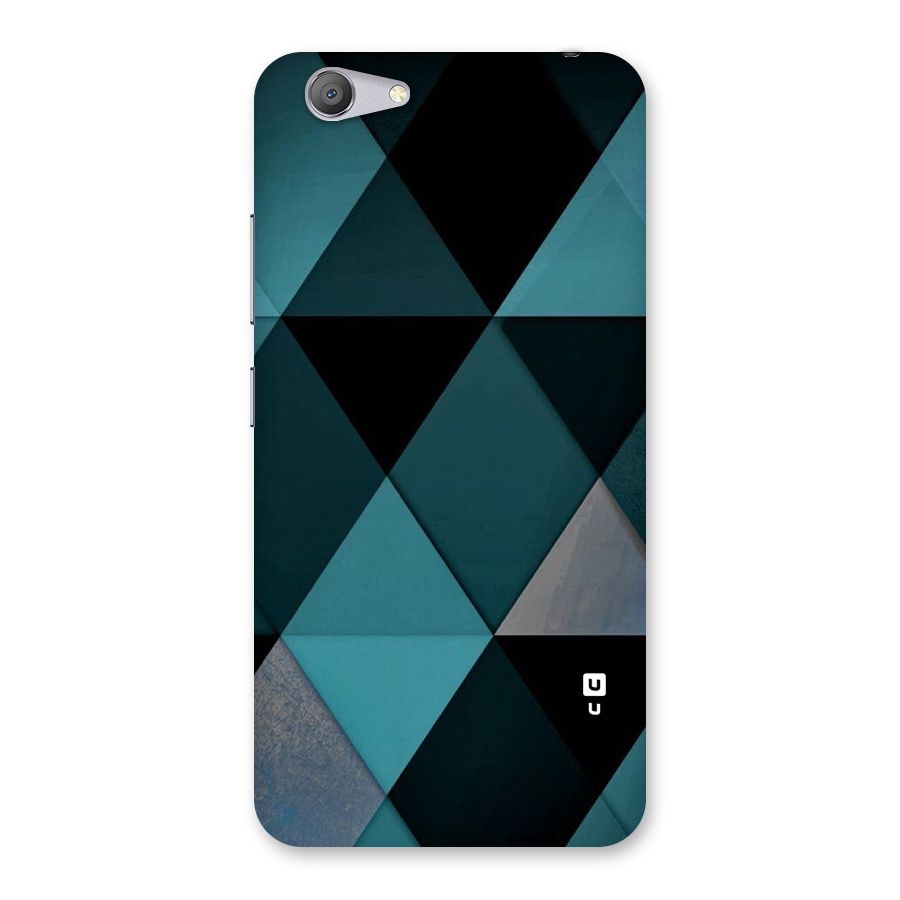 Green Black Shapes Back Case for Vivo Y53
