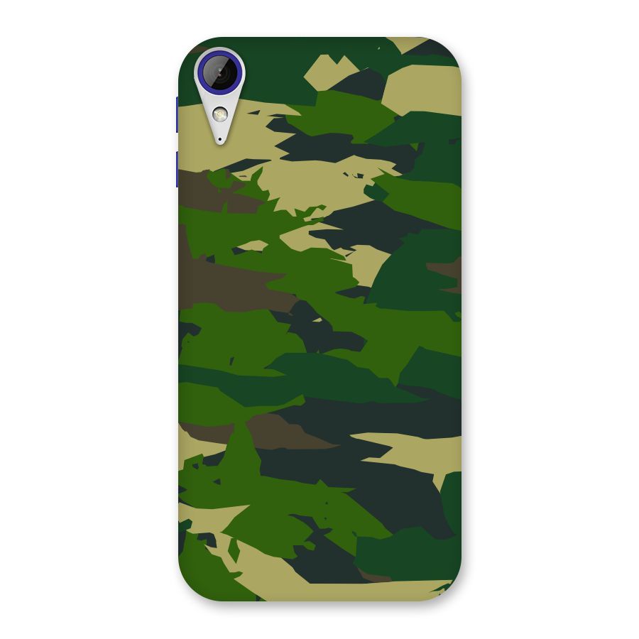 Green Camouflage Army Back Case for Desire 830