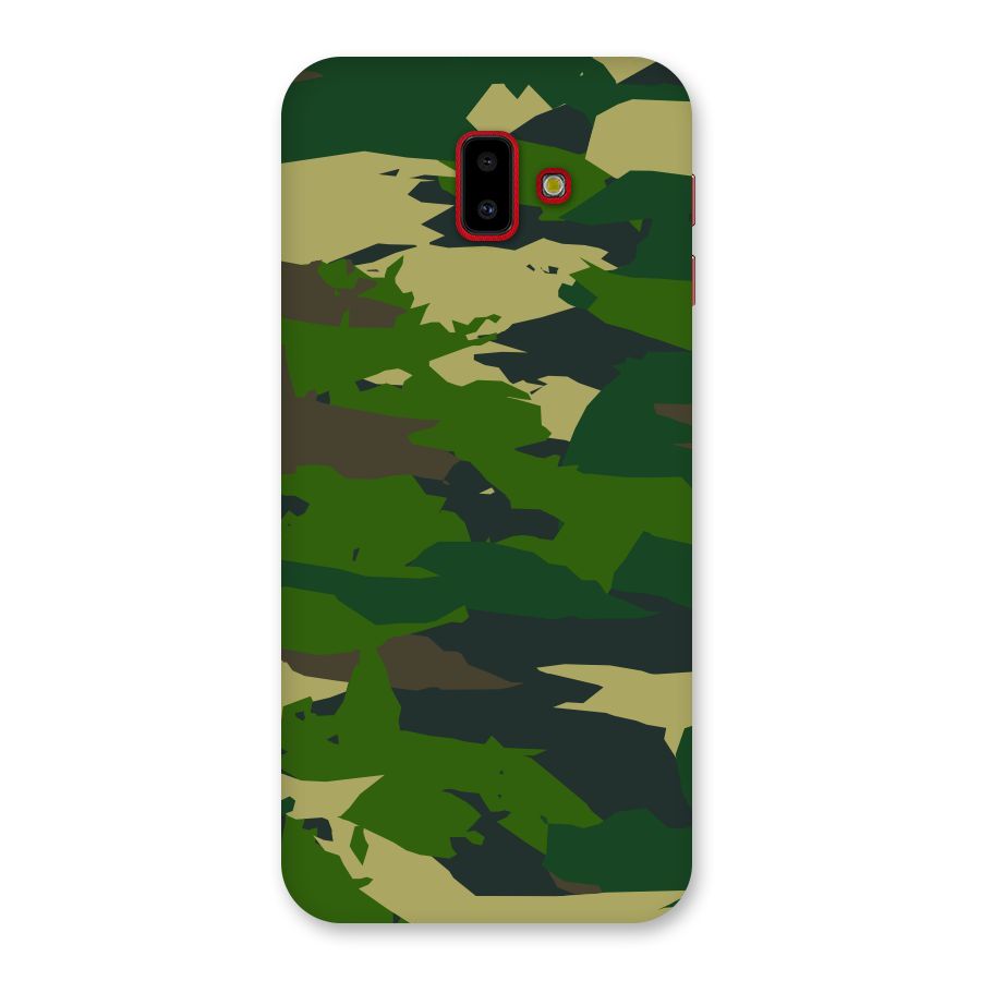 Green Camouflage Army Back Case for Galaxy J6 Plus