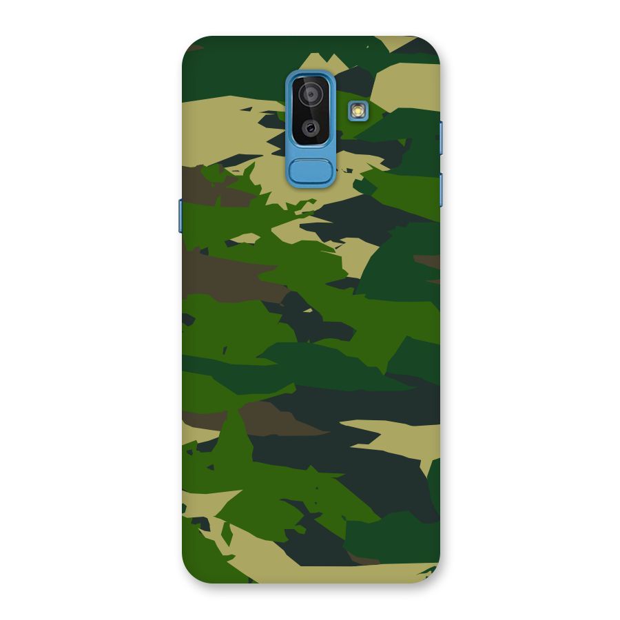 Green Camouflage Army Back Case for Galaxy J8