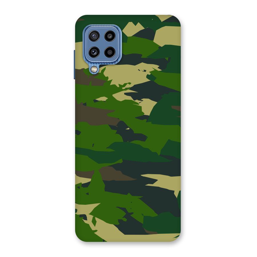 Green Camouflage Army Back Case for Galaxy M32
