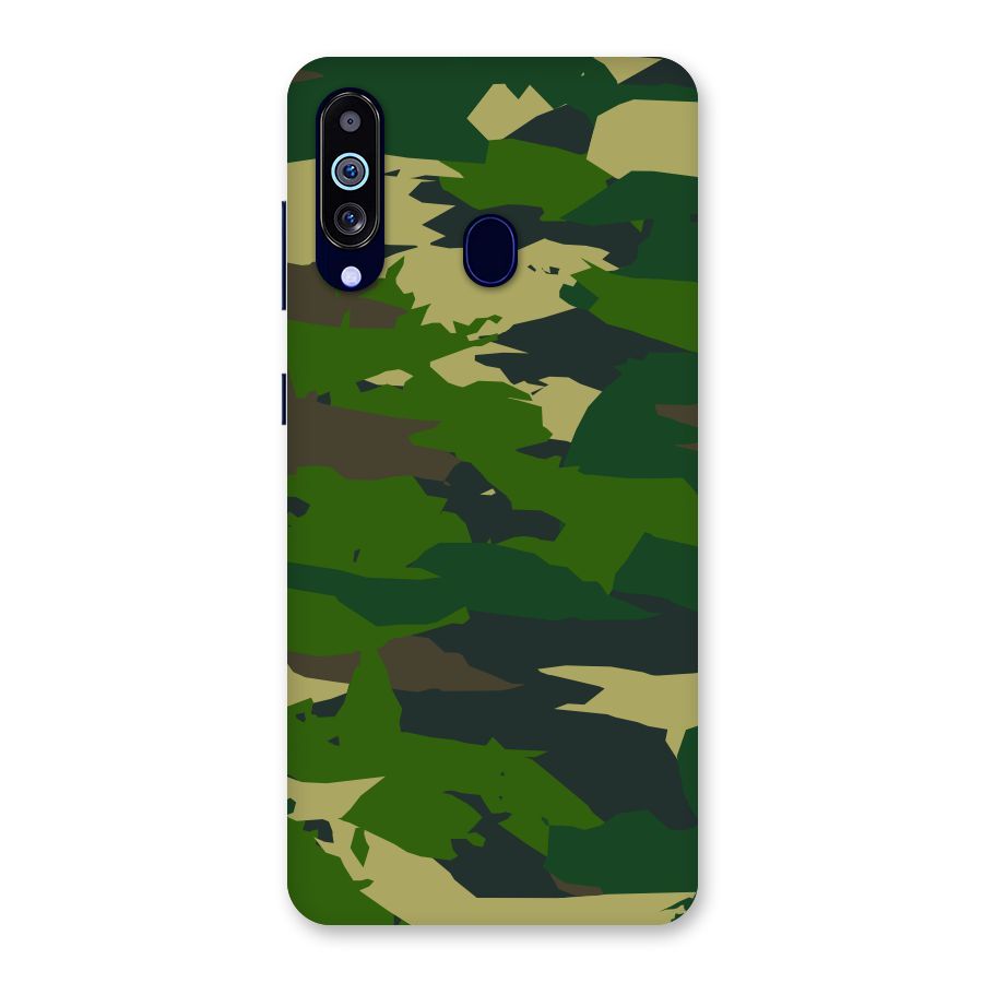 Green Camouflage Army Back Case for Galaxy M40