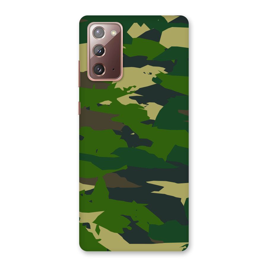 Green Camouflage Army Back Case for Galaxy Note 20