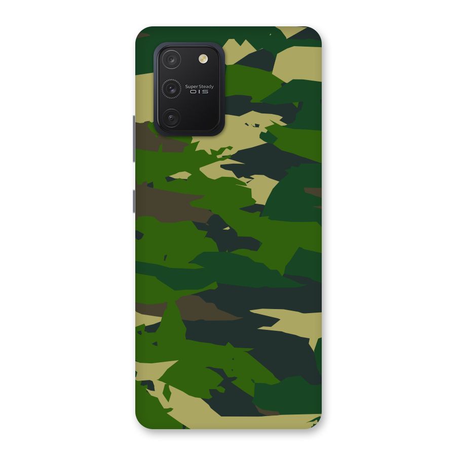 Green Camouflage Army Back Case for Galaxy S10 Lite