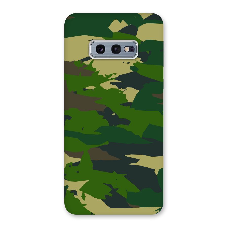 Green Camouflage Army Back Case for Galaxy S10e