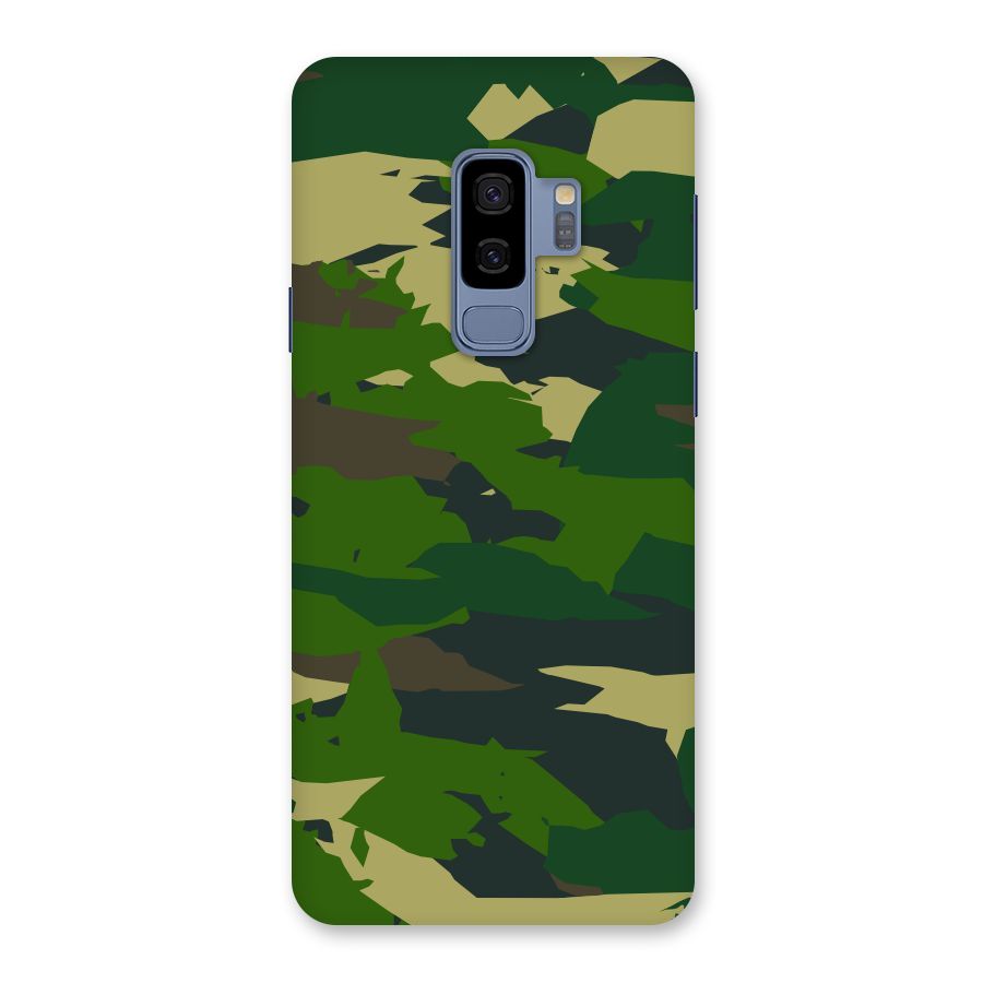Green Camouflage Army Back Case for Galaxy S9 Plus