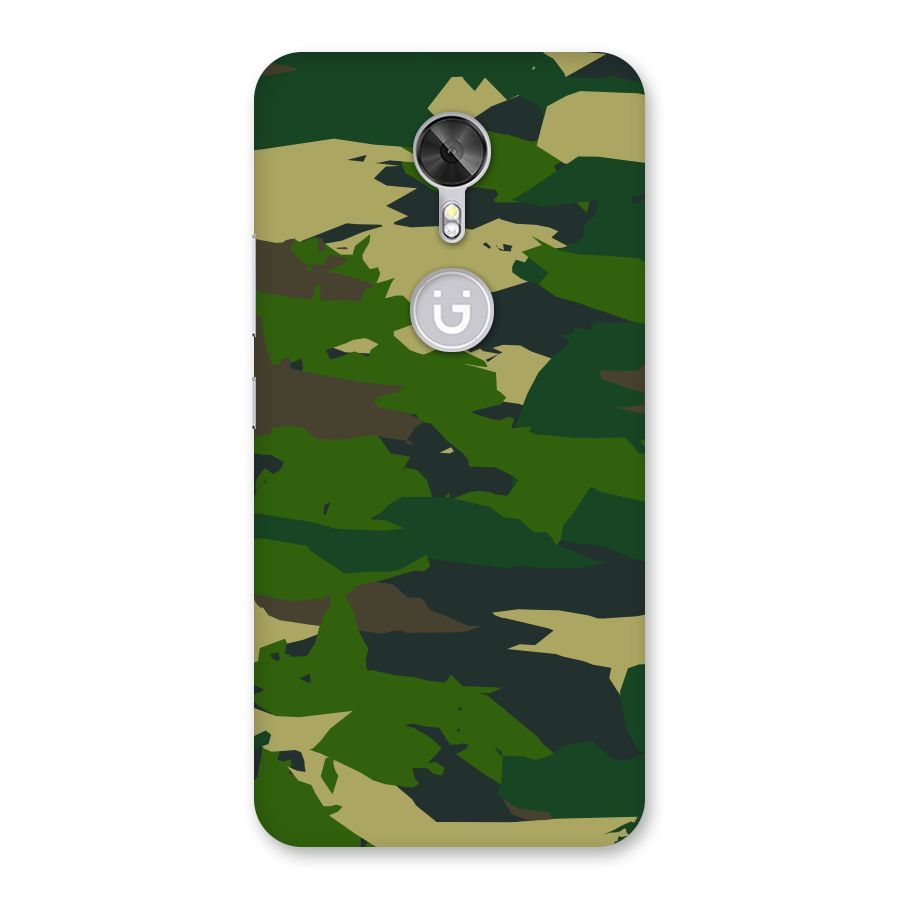 Green Camouflage Army Back Case for Gionee A1