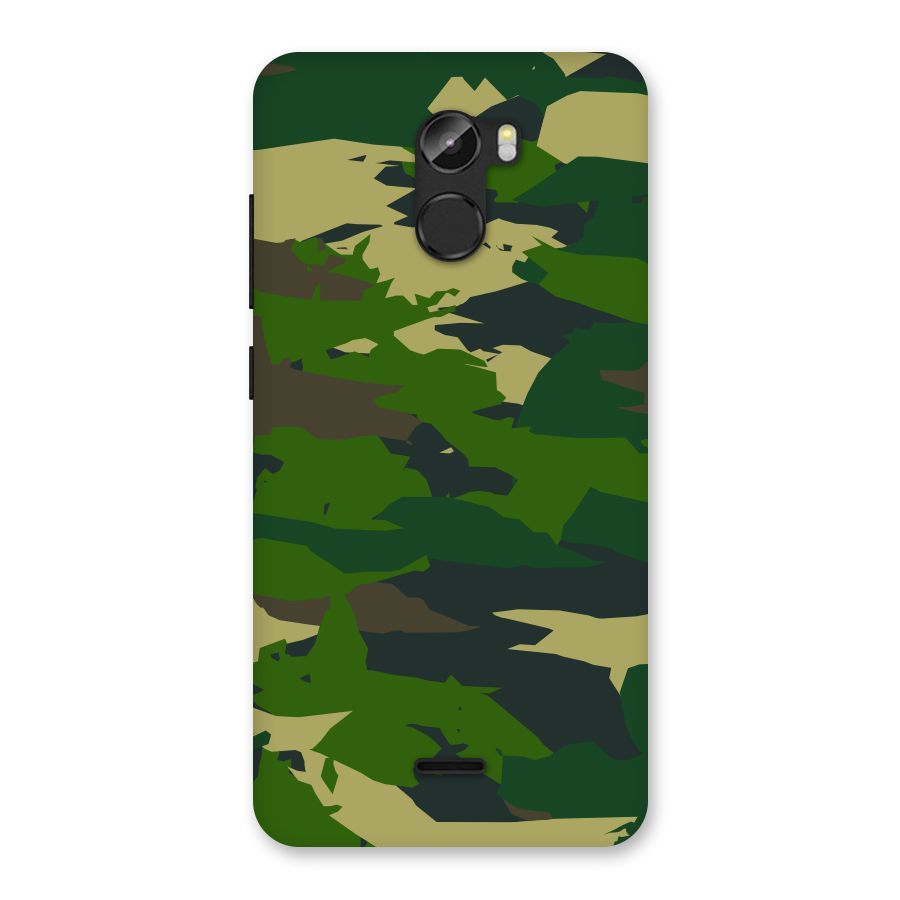 Green Camouflage Army Back Case for Gionee X1