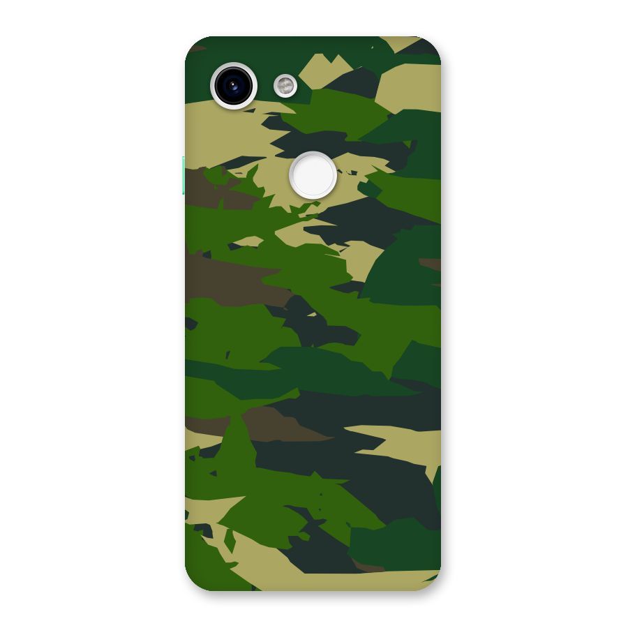 Green Camouflage Army Back Case for Google Pixel 3