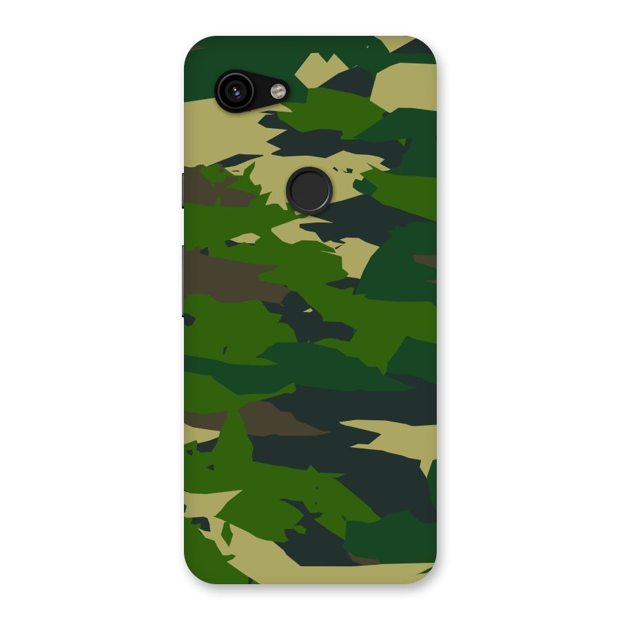 Green Camouflage Army Back Case for Google Pixel 3a