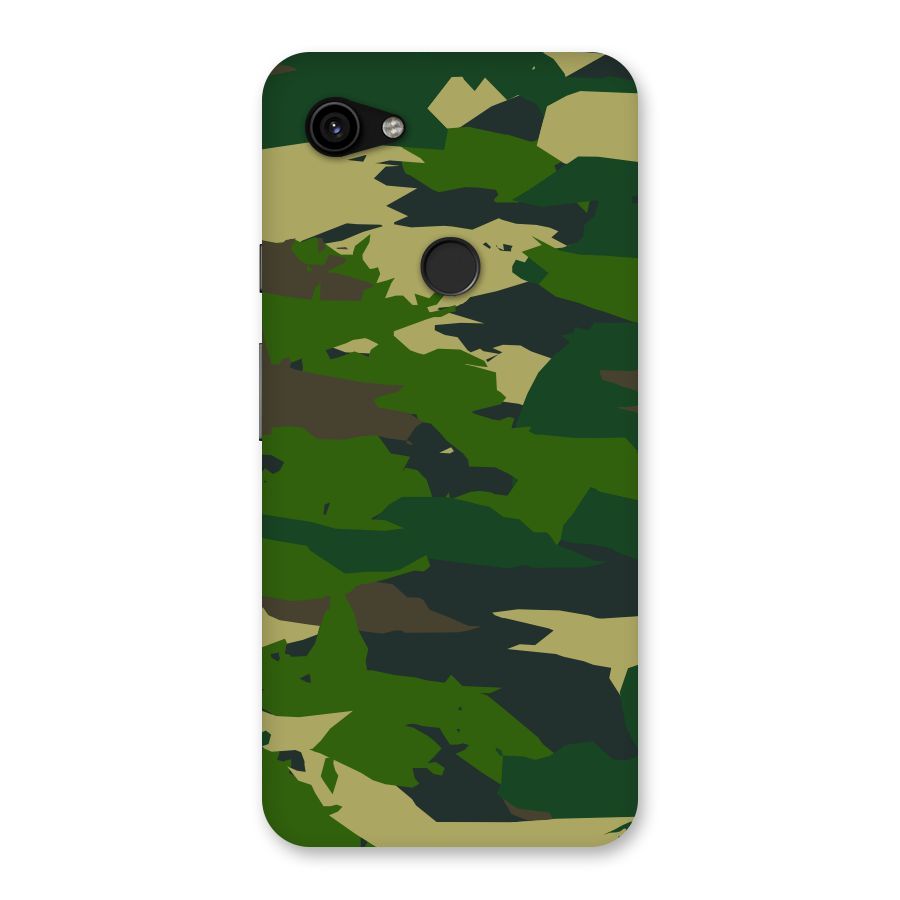 Green Camouflage Army Back Case for Google Pixel 3a XL