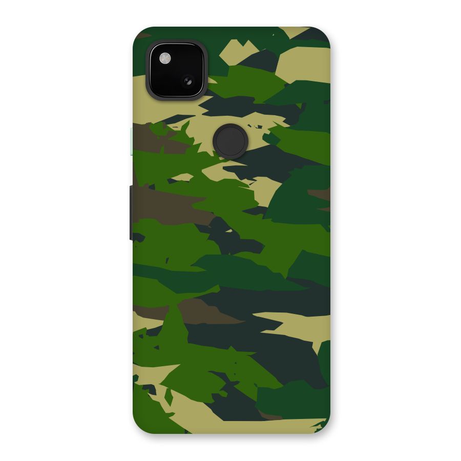 Green Camouflage Army Back Case for Google Pixel 4a