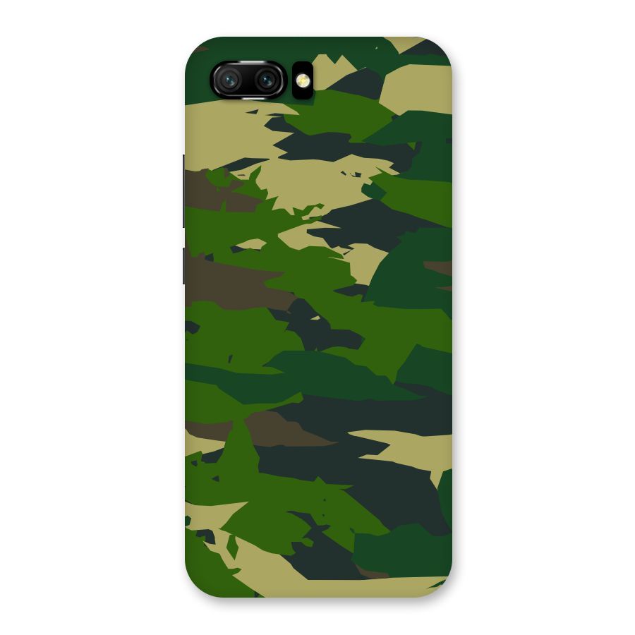 Green Camouflage Army Back Case for Honor 10