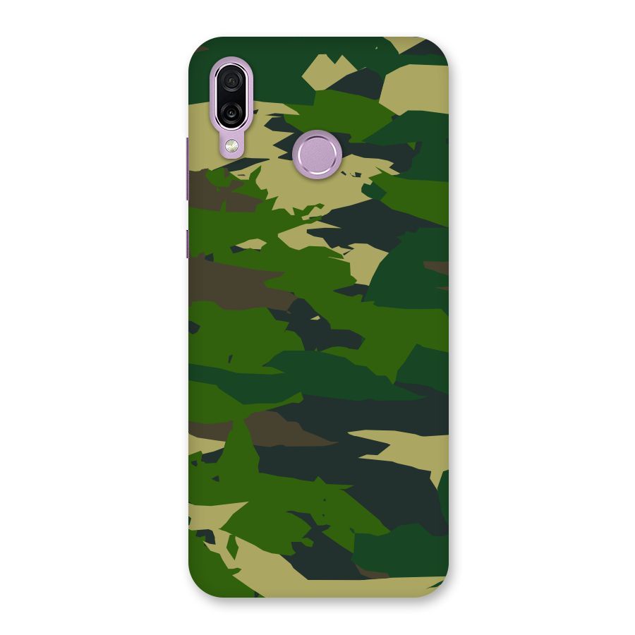 Green Camouflage Army Back Case for Honor Play