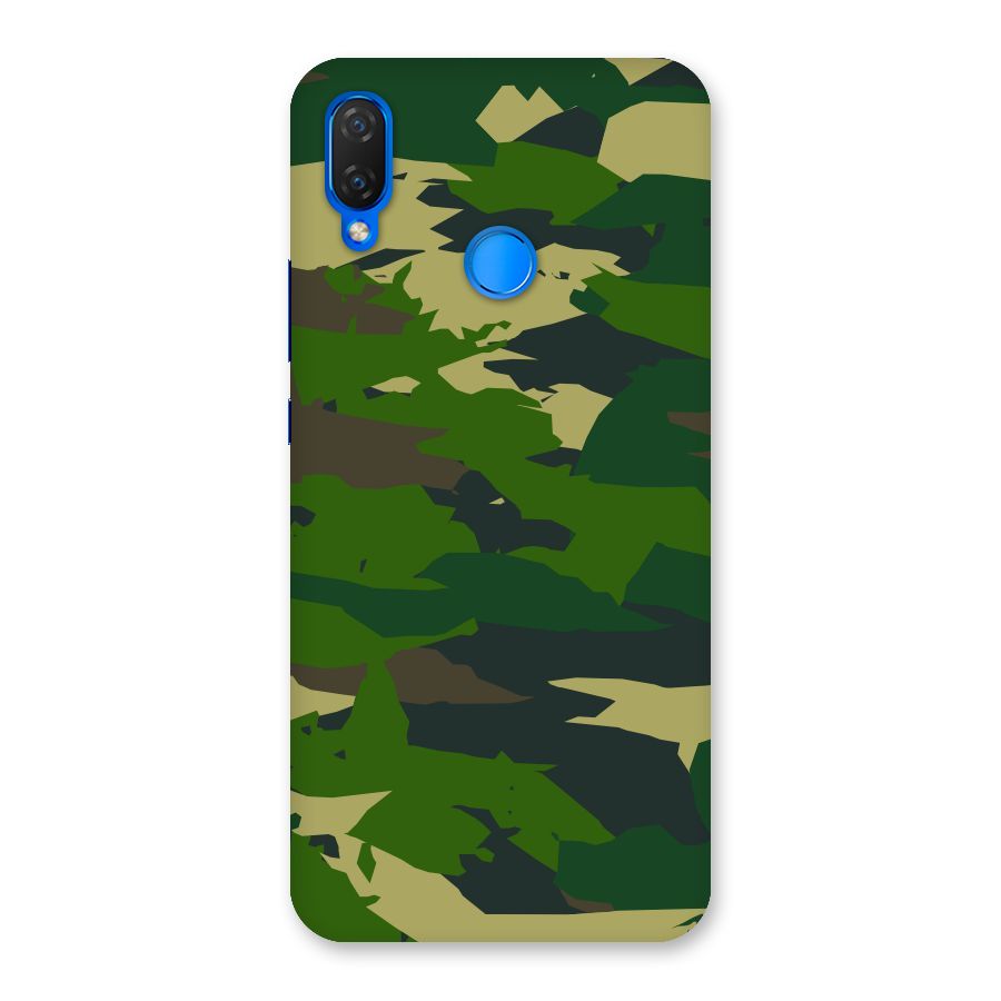 Green Camouflage Army Back Case for Huawei P Smart+