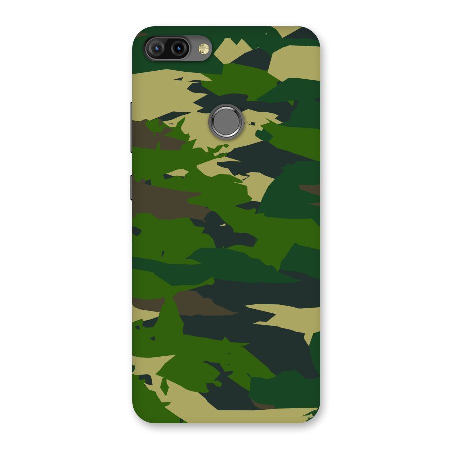 Green Camouflage Army Back Case for Infinix Hot 6 Pro
