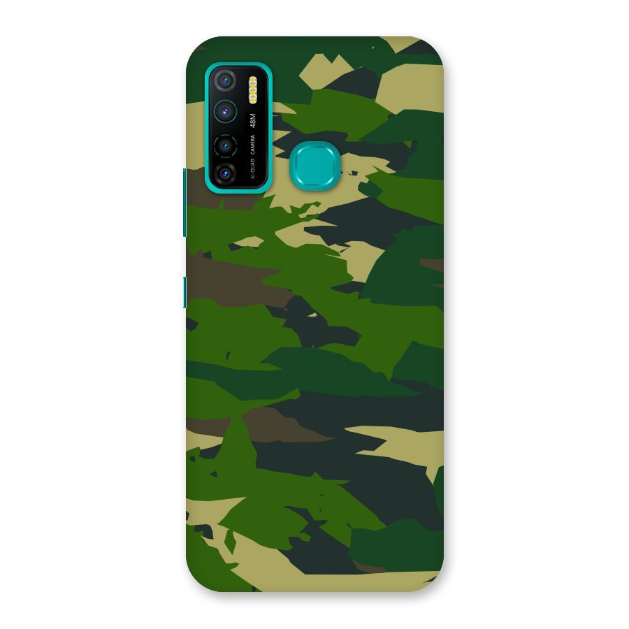 Green Camouflage Army Back Case for Infinix Hot 9 Pro