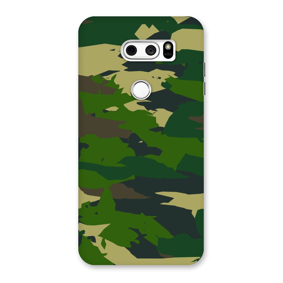 Green Camouflage Army Back Case for LG V30