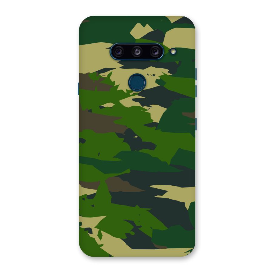 Green Camouflage Army Back Case for LG  V40 ThinQ