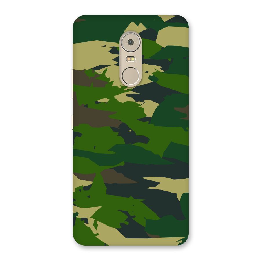 Green Camouflage Army Back Case for Lenovo K6 Note