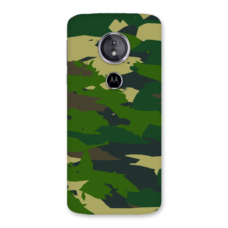 Green Camouflage Army Back Case for Moto E5
